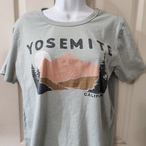 Yosemite Graphic Tee - Green and Brown